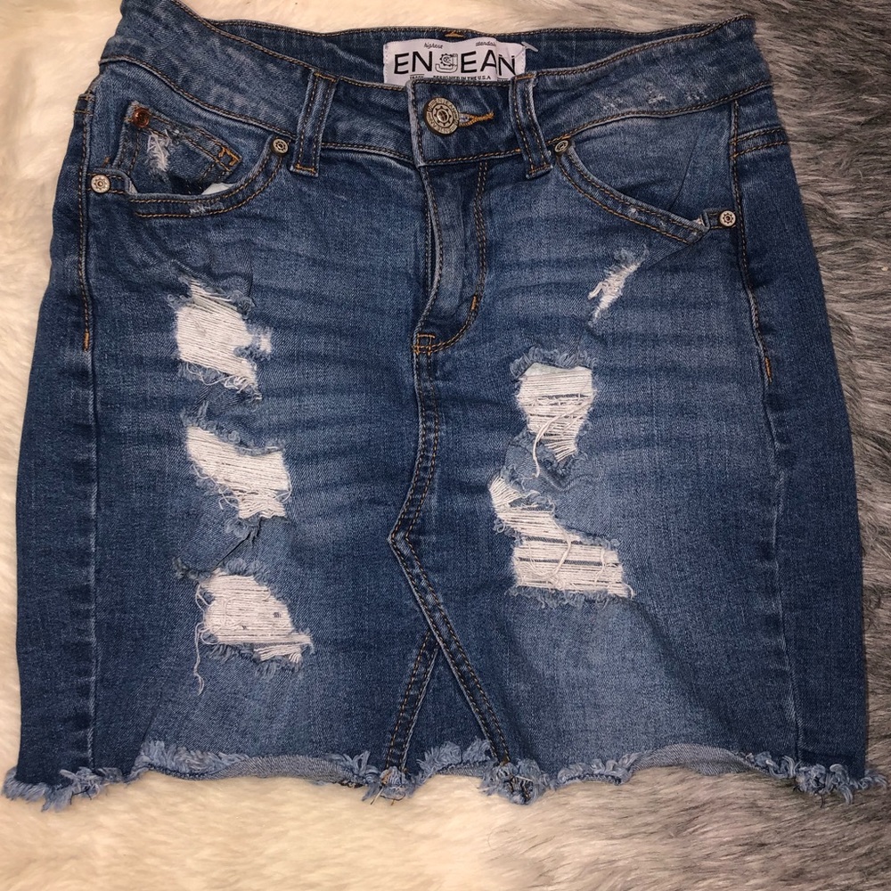 Curvy High Waisted Mini Skirt
